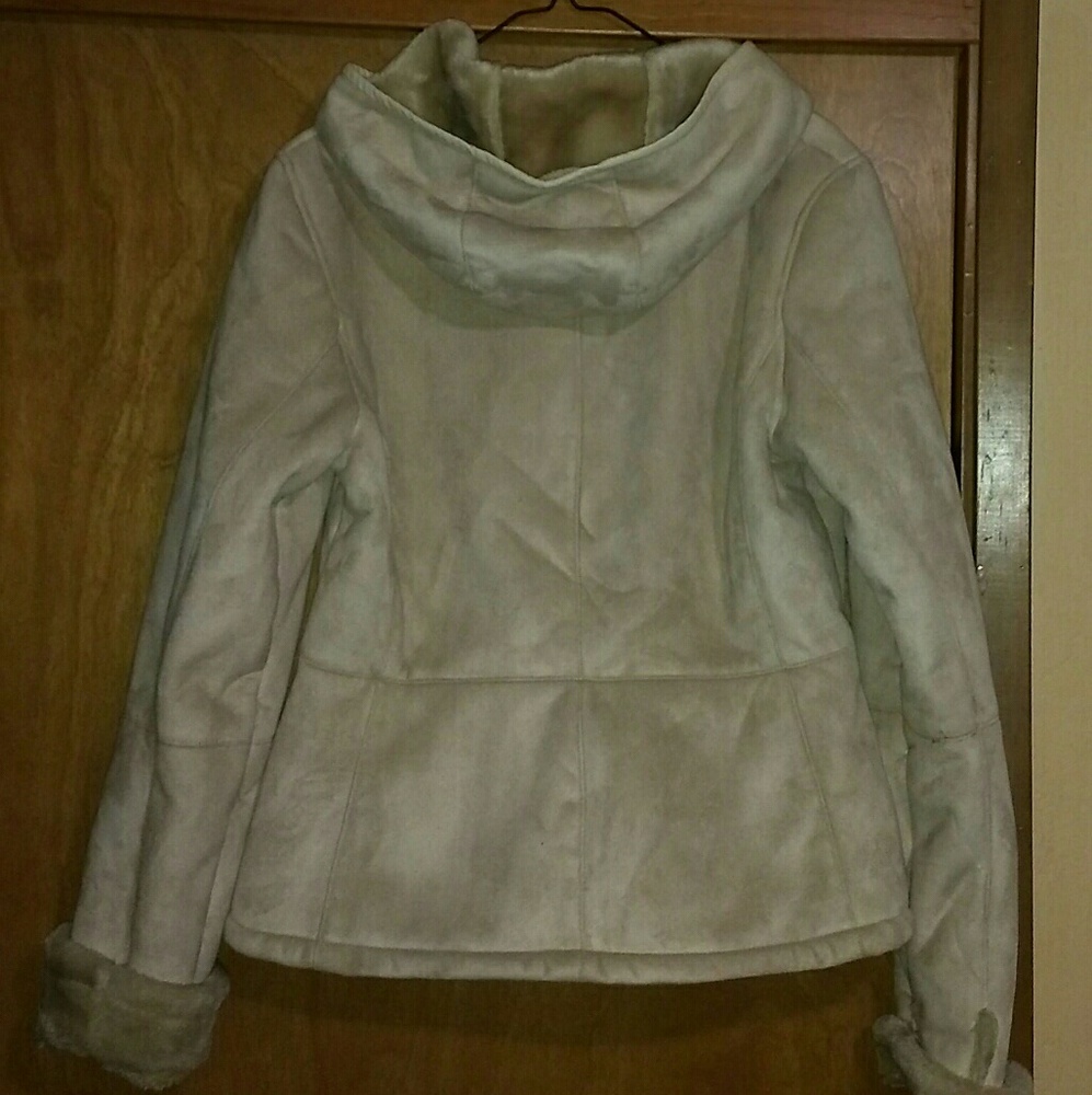 Croft and Barrow Suede and Fur Coat